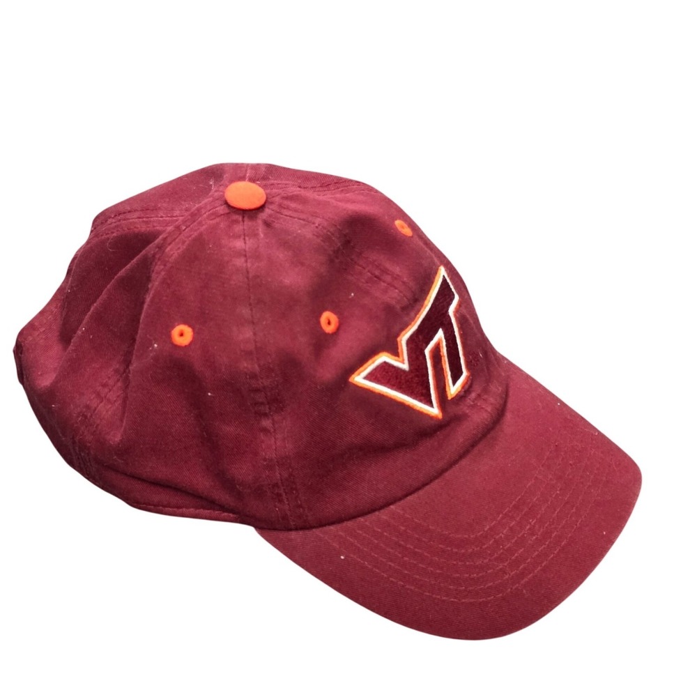 Captivating Headgear Virginia Tech Hat Men's OS Hokies Maroon Adjustable Cotton
